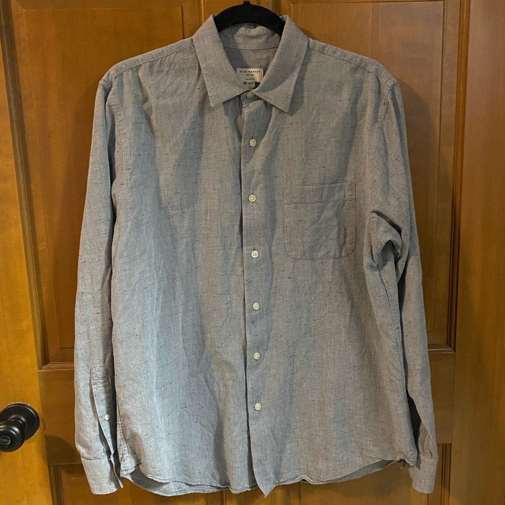 Club Monaco cotton blend men’s size L shirt
